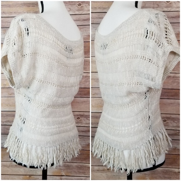 American Eagle Outfitters Knit Fringe Top Size S - Picture 6 of 7